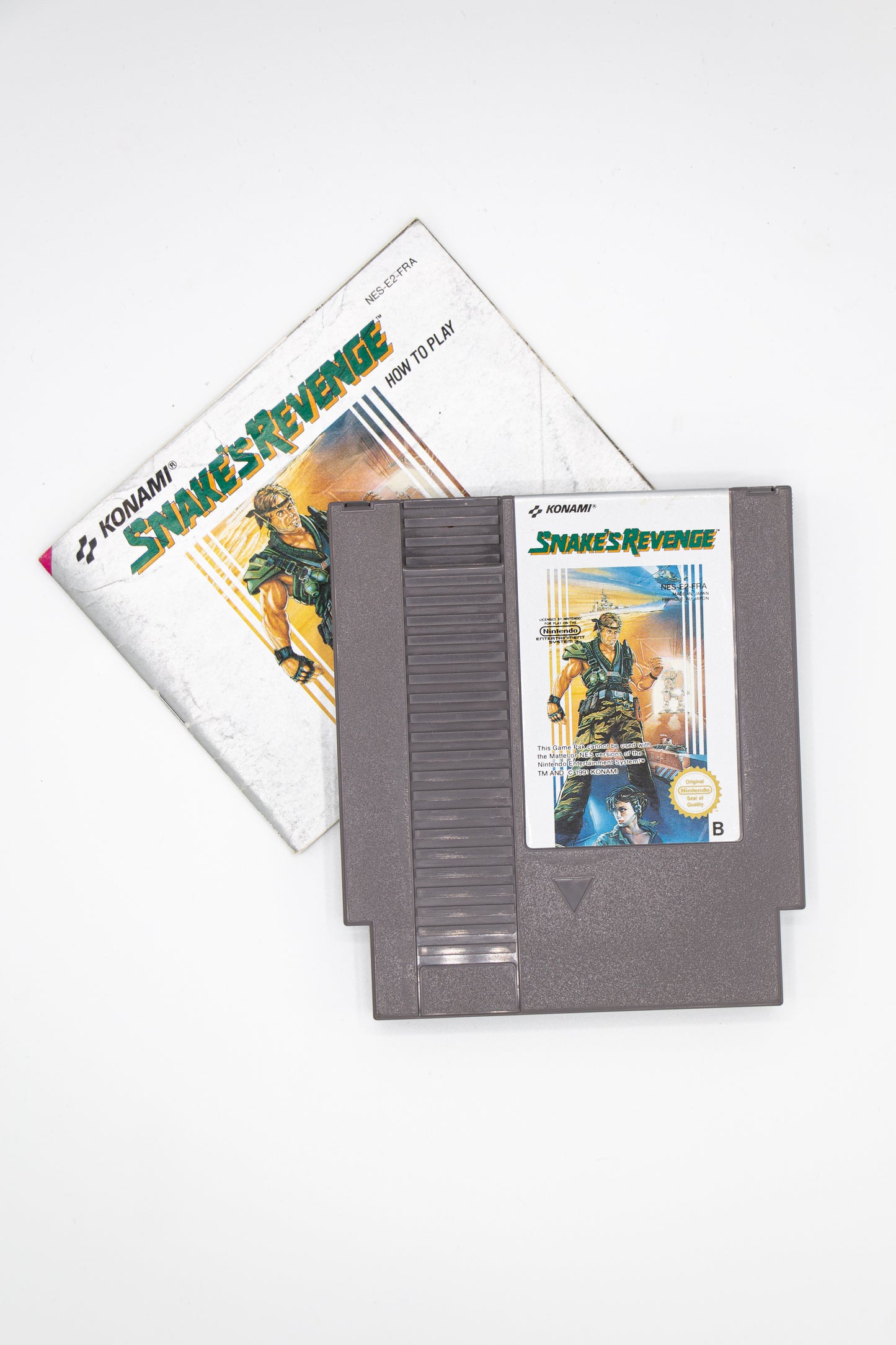 Snake's Revenge NES Cartridge and Manual
