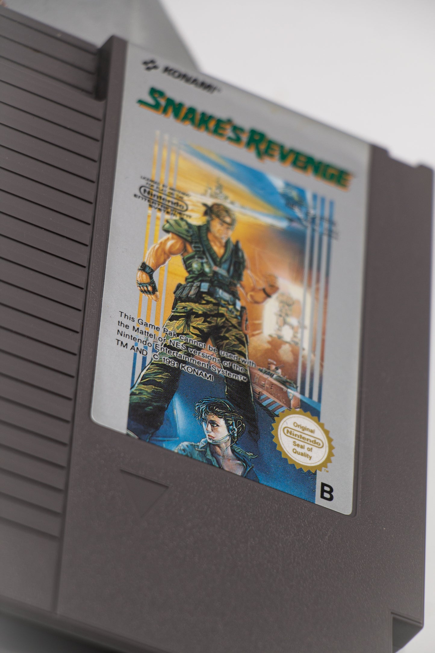 Snake's Revenge NES Cartridge and Manual