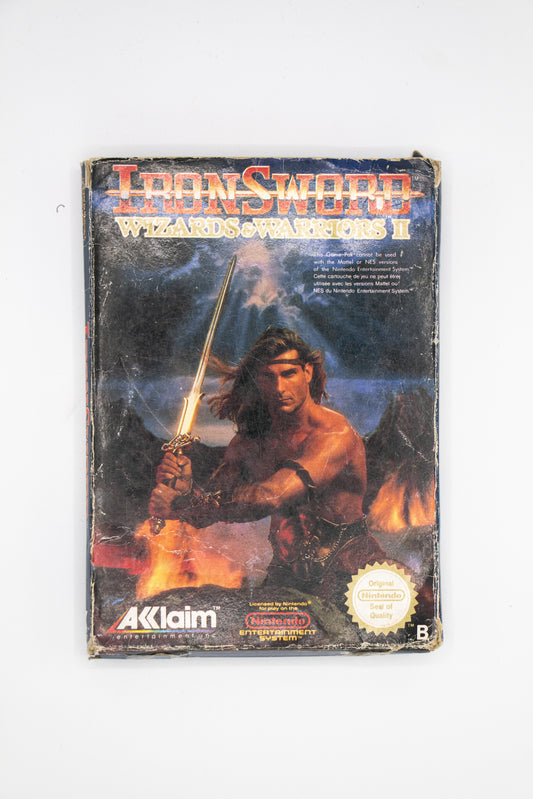 Iron Sword Wizards & Warriors II NES Catrdige Complete in Box