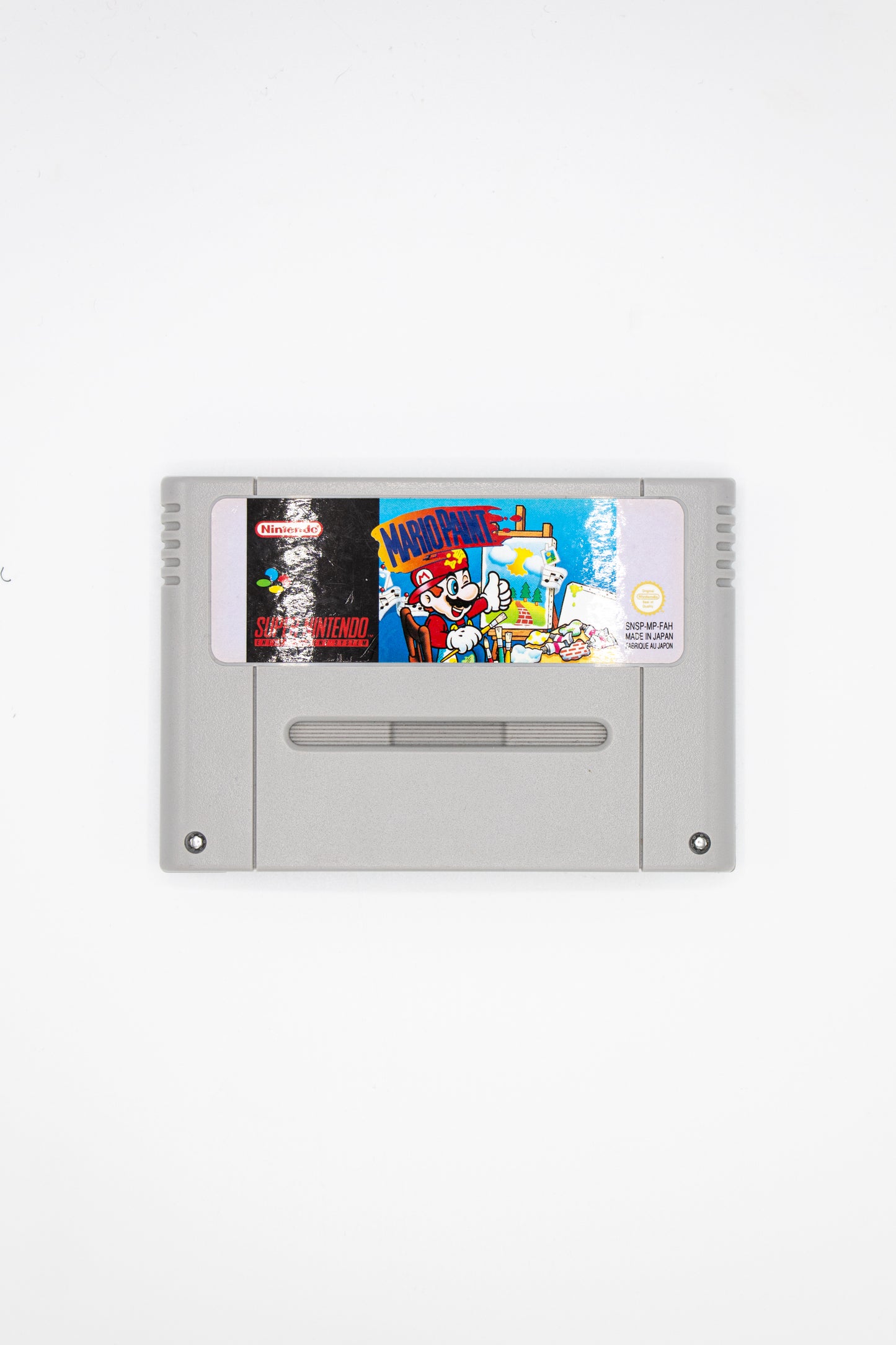 Mario Paint SNES Cartridge and Manual