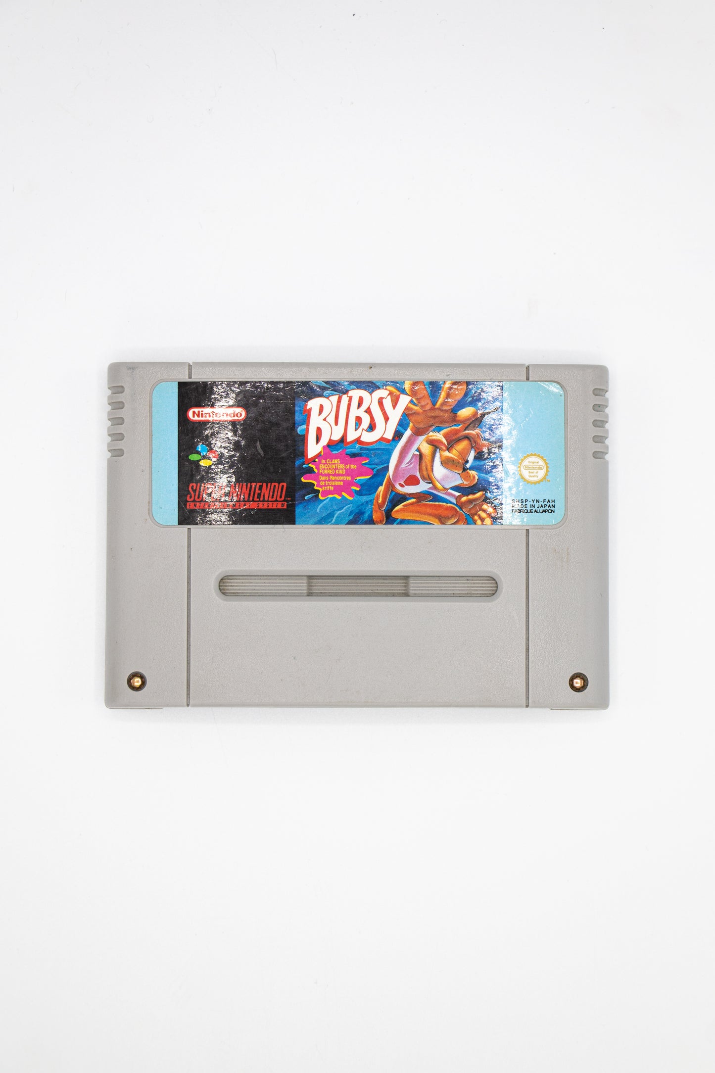 Bubsy SNES Cartridge