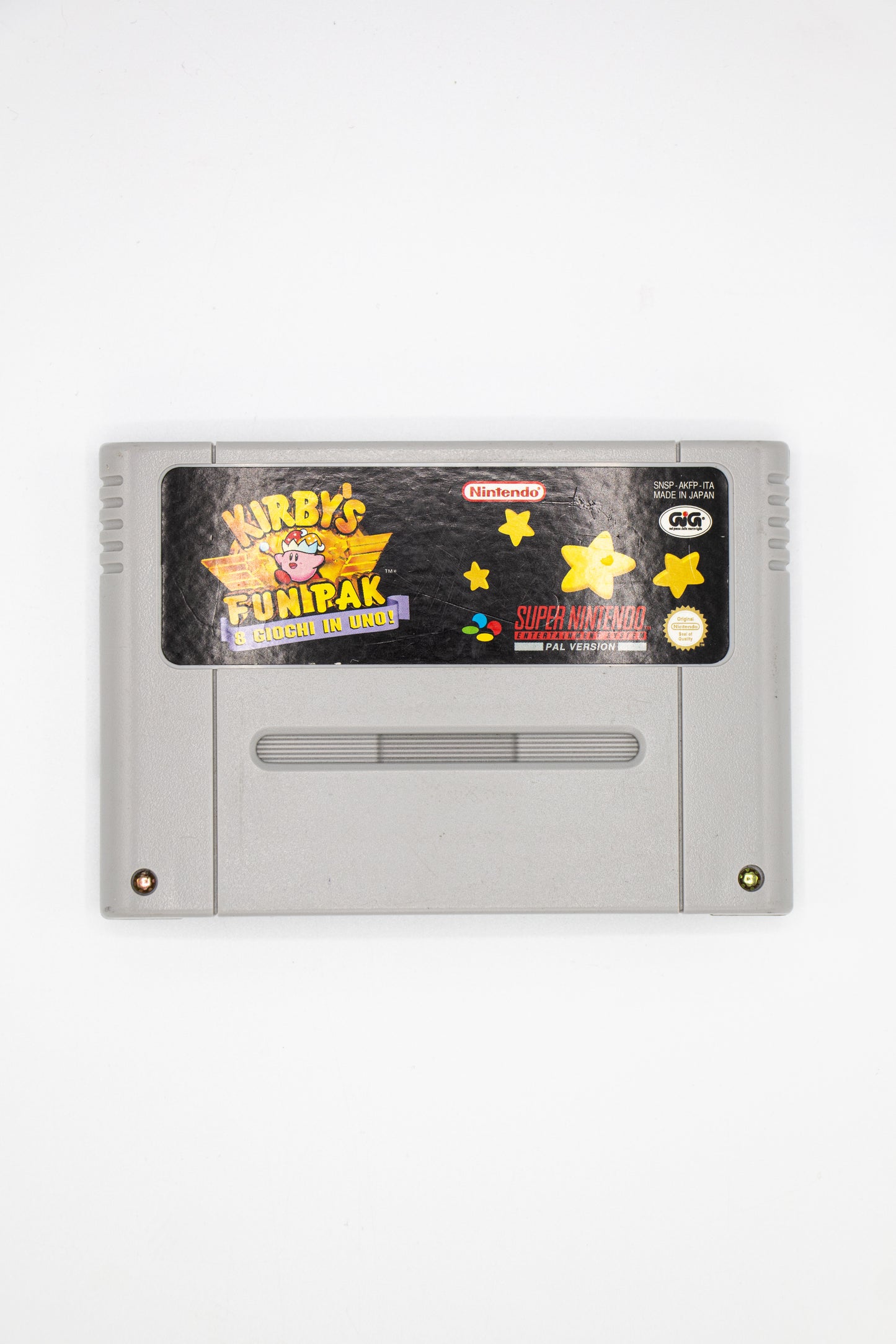 Kirby's Fun Pak SNES Cartridge