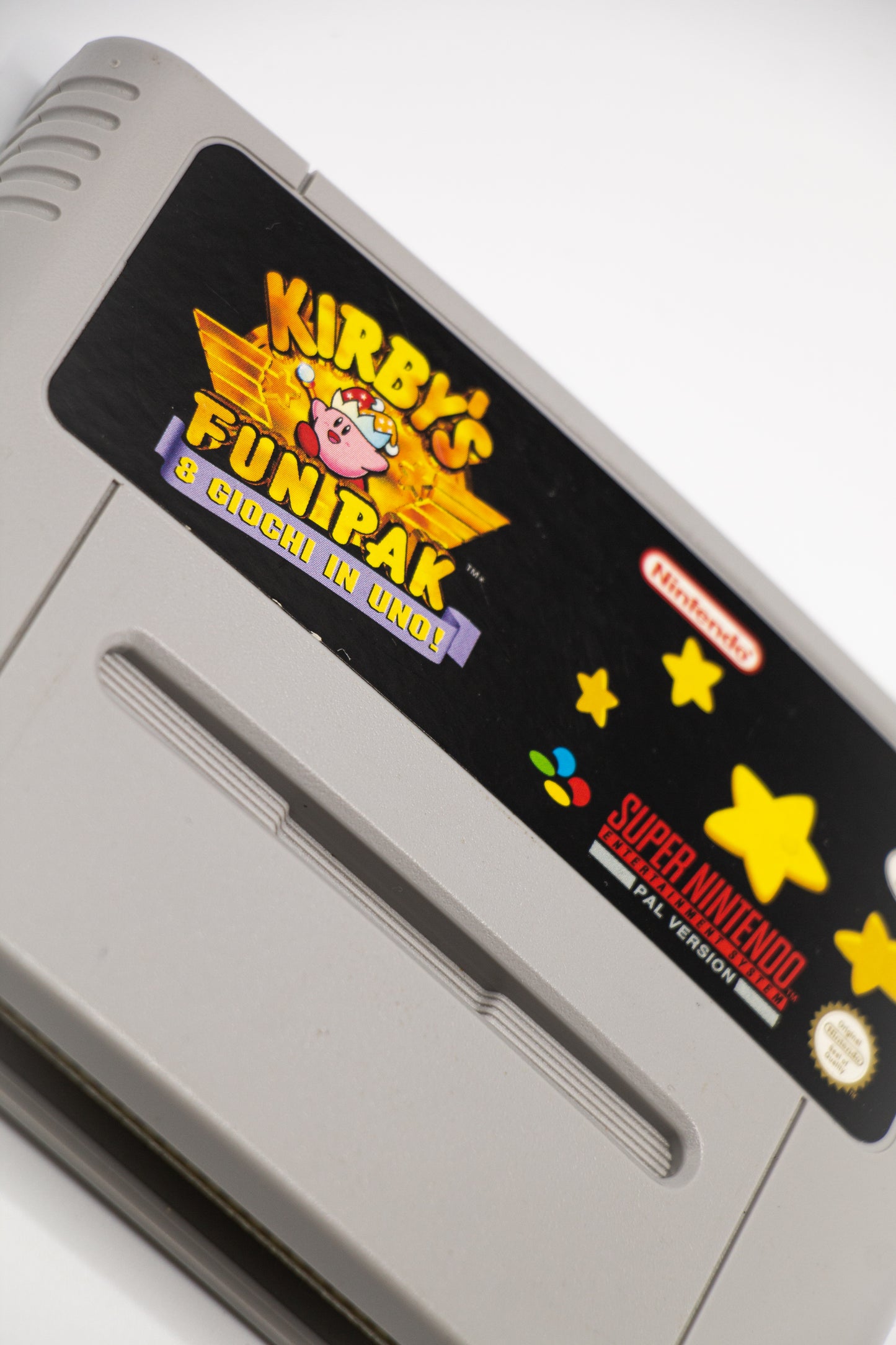 Kirby's Fun Pak SNES Cartridge